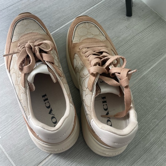 Coach Tech Runner Sneakers Tan - Picture 2 of 6